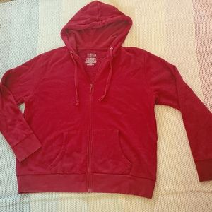 Time AND Tru Red Zip Hoodie